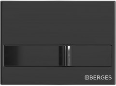 Комплект унитаза с инсталляцией Berges Novum 042454 с сиденьем Микролифт и Черной глянцевой клавишей смыва