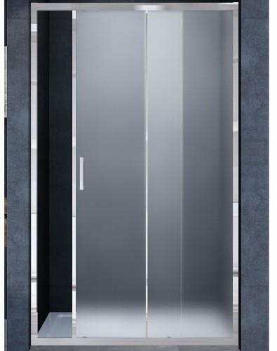 Душевая дверь Vincea Alpha 120 VDS-3AL120MT профиль Хром стекло текстурное
