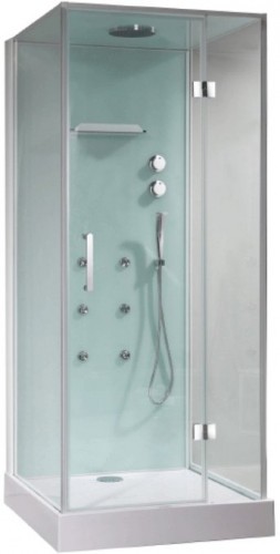 Душевая кабина Orans 90x100 86120s0 с баней профиль Белый задние стенки Белые
