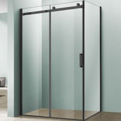 Душевой уголок Vincea Como 130x100 VSR-1C1013CLB профиль Черный стекло прозрачное