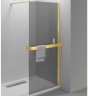 Душевая перегородка Vincea Walk-In HR 90 VSW-4HR900CGG профиль Брашированное золото стекло тонированное