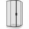 Душевой уголок Niagara Nova NG-6807-08 BLACK 100х100 профиль Черный стекло прозрачное
