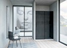 Душевая дверь Vincea Slim Soft 120 VDS-1SS120CGB профиль Черный стекло тонированное