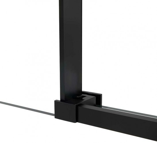 Душевая дверь Vincea Slim Soft 120 VDS-1SS120CGB профиль Черный стекло тонированное