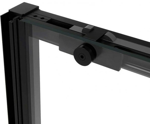 Душевая дверь Vincea Slim Soft 120 VDS-1SS120CGB профиль Черный стекло тонированное