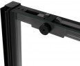 Душевая дверь Vincea Slim Soft 120 VDS-1SS120CGB профиль Черный стекло тонированное
