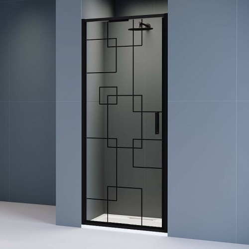 Душевая дверь RGW Stilvoll SV-05B 90 70320509-194 профиль Черный стекло Black Smart Line