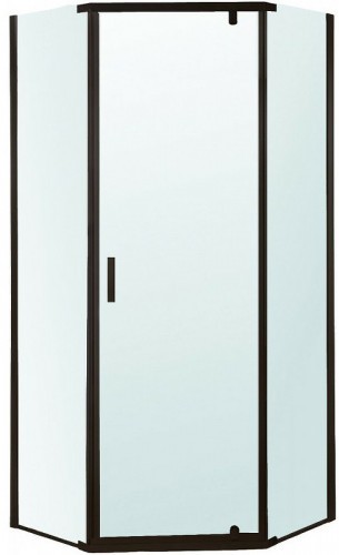 Душевой уголок Berges Solo T Black 100х100 061110 профиль Черный матовый стекло прозрачное