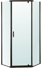 Душевой уголок Berges Solo T Black 100х100 061110 профиль Черный матовый стекло прозрачное