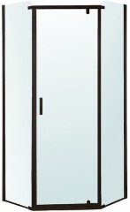 Душевой уголок Berges Solo Т 90х90 061106 профиль Черный матовый стекло прозрачное