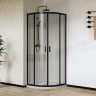 Душевой уголок Vincea City 90x90 VSQ-5CT900CLB профиль Черный матовый стекло прозрачное