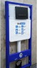 Комплект унитаза WeltWasser Merzbach 043 GL-WT 10000009939 с инсталляцией WellWant Standart 50 WWISI111BB с сиденьем Микролифт и Черной матовой клавишей смыва