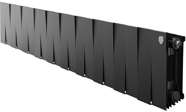 Биметаллический секционный радиатор отопления Royal Thermo PianoForte Noir Sable 200 / 20 секций