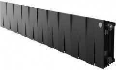 Биметаллический секционный радиатор отопления Royal Thermo PianoForte Noir Sable 200 / 20 секций
