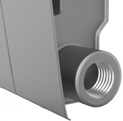 Биметаллический секционный радиатор отопления Royal Thermo Biliner 350 / Silver Satin / 4 секции