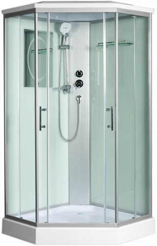 Душевая кабина WeltWasser WW500 Nesse 902 90x90 10000003280 профиль Хром стекло прозрачное