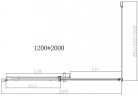 Душевой уголок Vincea Dice 120x90 VSR-4D9012CLGM профиль Вороненая сталь стекло прозрачное