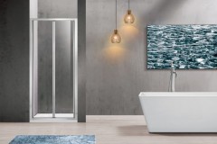 Душевая дверь Vincea Garda 90 VDB-1G900CL профиль Хром стекло прозрачное