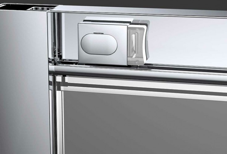 Душевая дверь Vincea Alpha 110 VDS-3AL110MT профиль Хром стекло текстурное