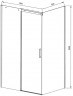Душевой уголок Vincea Dice 130x80 VSR-4D8013CLGM профиль Вороненая сталь стекло прозрачное