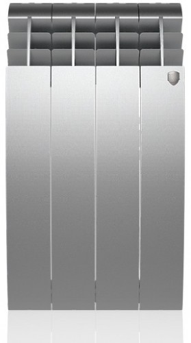 Биметаллический секционный радиатор отопления Royal Thermo Biliner Satin Silver 500 / 4 секции