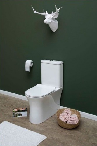Чаша унитаза-компакта Aquanet Roll-C 210764 без бачка, с сиденьем Микролифт
