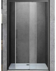Душевая дверь Vincea Soft 120 VDS-3SO120CLGM профиль Вороненая сталь стекло прозрачное