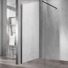 Душевая перегородка Vincea Walk-In 110 VSW-1H110CLB профиль Черный матовый стекло прозрачное