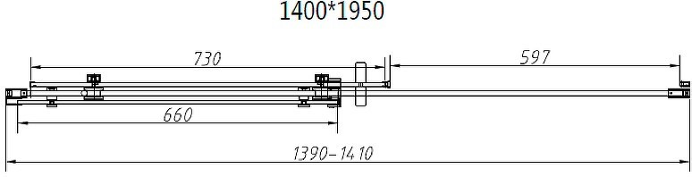 Душевой уголок Vincea Como-N 140x90 VSR-4CN9014CL профиль Хром стекло прозрачное