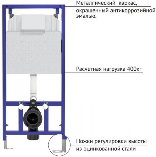Комплект унитаза Berges Albit S с инсталляцией Novum 525 043318 с сиденьем Микролифт и клавишей смыва Хром глянец