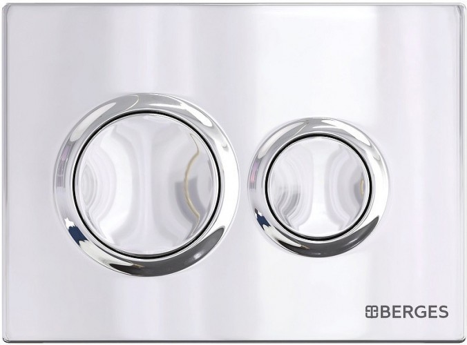 Комплект унитаза Berges Albit S с инсталляцией Novum 525 043318 с сиденьем Микролифт и клавишей смыва Хром глянец