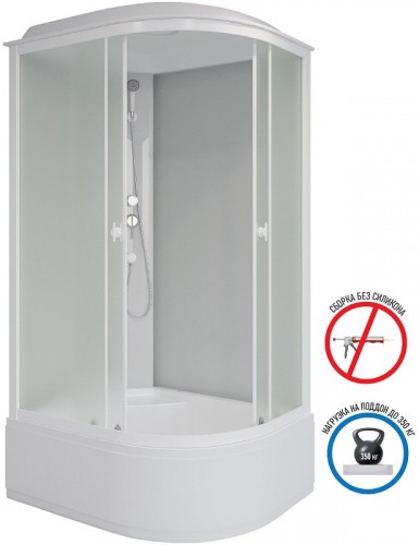 Душевая кабина Niagara Promo 100x80 L P100/80/40L/MT без гидромассажа