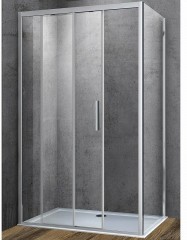 Душевой уголок Vincea Soft 110x90 VSR-3SO9011CL профиль Хром стекло прозрачное