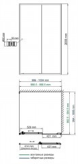 Душевой уголок WasserKRAFT Dill 100x100 61S19 профиль Черный матовый стекло прозрачное