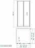 Душевой уголок WasserKRAFT Weser 90x100 78F18 профиль Хром стекло прозрачное