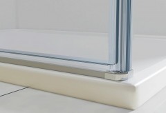 Душевой уголок Vincea Extra 90х90 VSR-1E809090CLB профиль Черный стекло прозрачное