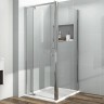 Душевой уголок Vincea Intra 90х80 VSR-1I809080CL профиль Хром стекло прозрачное