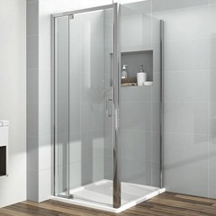 Душевой уголок Vincea Intra 90х80 VSR-1I809080CL профиль Хром стекло прозрачное