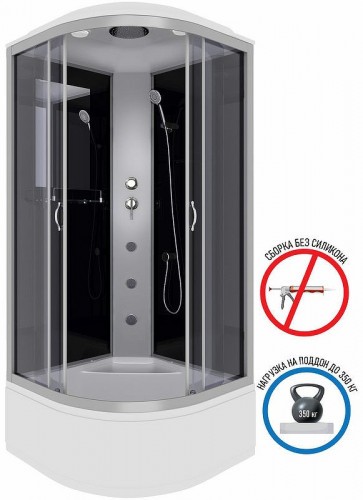 Душевая кабина Niagara Classic 90x90 NG-2508-14G с гидромассажем