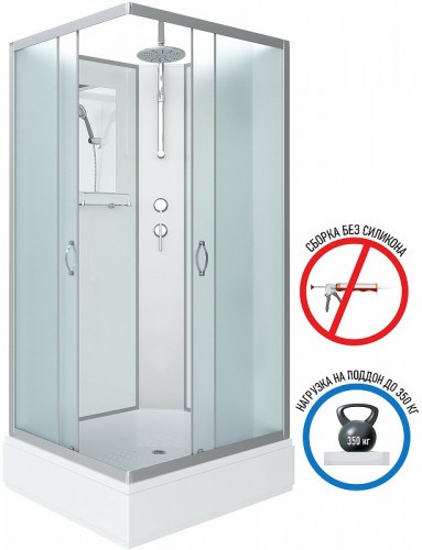 Душевая кабина Niagara Classic 90х80 NG-33984-14QBKT без гидромассажа