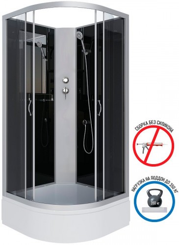 Душевая кабина Niagara Classic 80x80 NG-3503-14BK без гидромассажа
