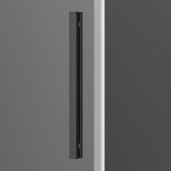 Душевая дверь Vincea Soft 140 VDS-3SO140CLB профиль Черный стекло прозрачное