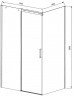 Душевой уголок Vincea Dice 150x100 VSR-4D1015CLGM профиль Вороненая сталь стекло прозрачное
