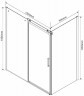 Душевой уголок Vincea Como 130x90 VSR-1C9013CLB профиль Черный стекло прозрачное