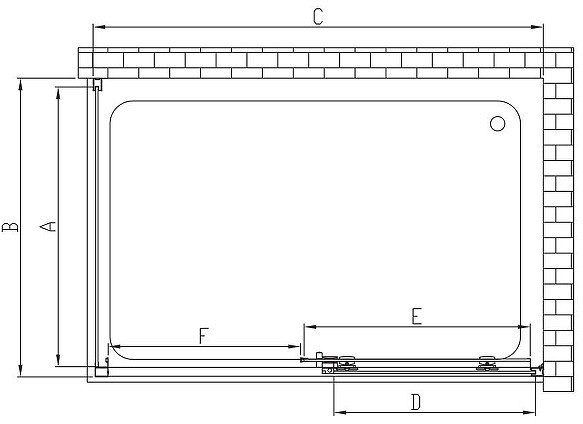 Душевой уголок Vincea Soft 140x80 VSR-3SO8014CL профиль Хром стекло прозрачное