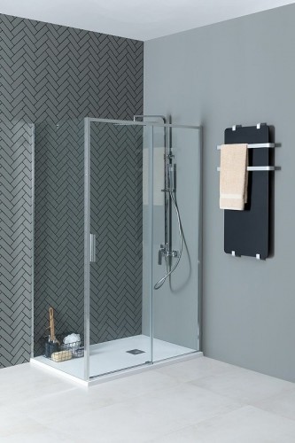 Душевой уголок Aquanet Pleasure Evo AE65-130x80-CT 130x80 324121 профиль Хром стекло прозрачное