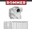 Алюминиевый секционный радиатор отопления Rommer Profi 350 (AL 350х80х100) / 6 секций