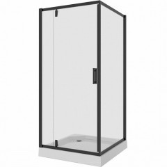 Душевой уголок Niagara Nova NG-6801-08 BLACK 90х90 профиль Черный стекло прозрачное