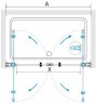 Душевая дверь RGW Passage PA-104B 90 060810409-14 профиль Черный стекло прозрачное