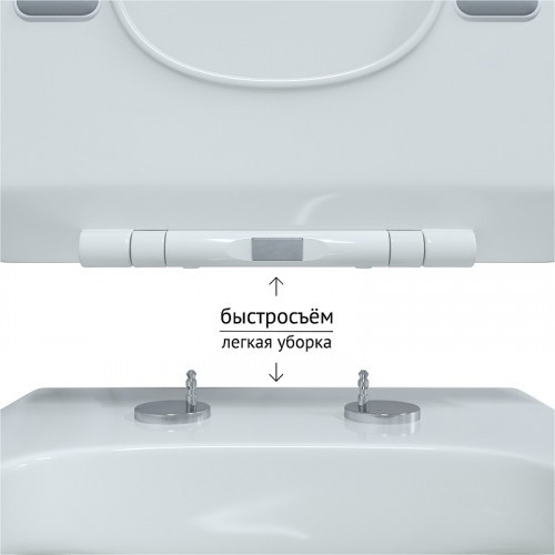 Унитаз Berges Floe Rimless 082121 подвесной с сиденьем Микролифт